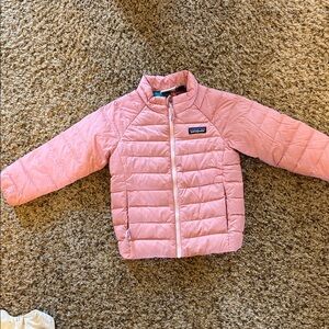 Patagonia Kids Light Pink Puffer Coat